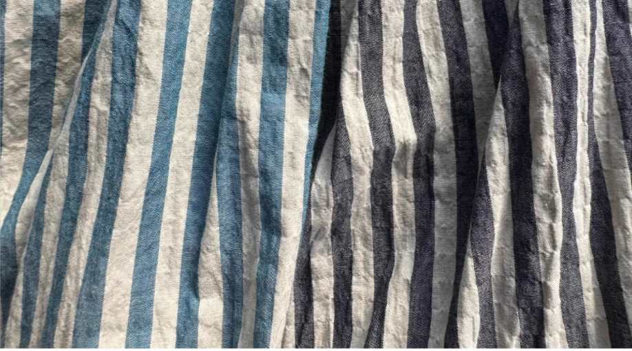 2色展開◇コットン ストライプ イージーロングスカート◇