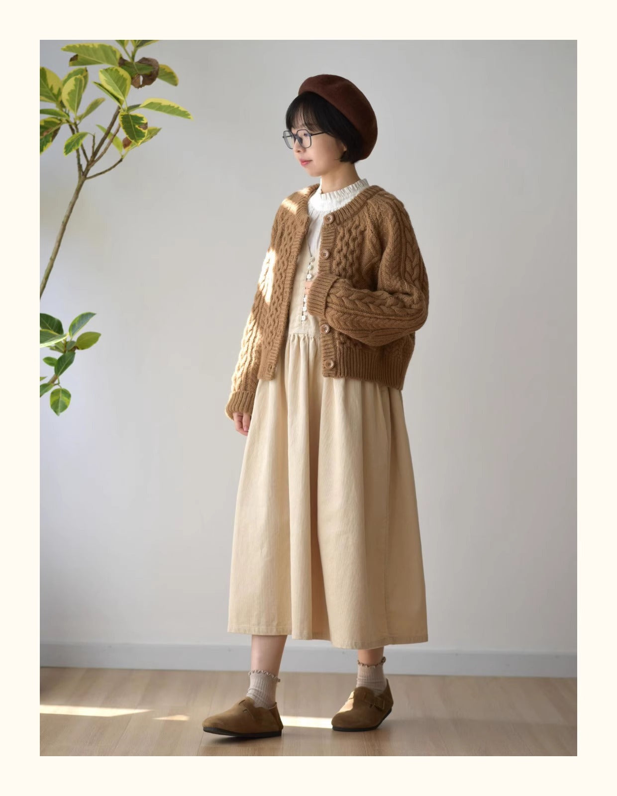 2色展開◇コットンコーデュロイ ジャンパースカート ドレス◇