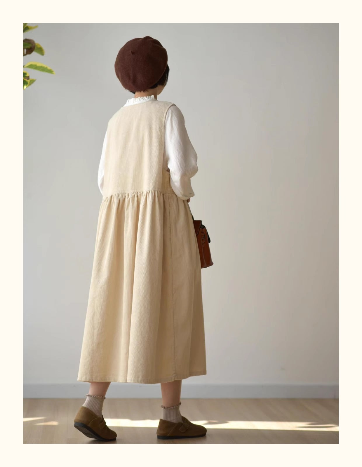 2色展開◇コットンコーデュロイ ジャンパースカート ドレス◇