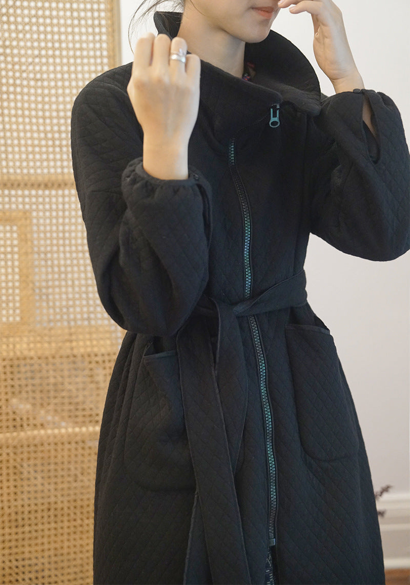 ◇ドロップショルダー ダブルフェイスコットン キルティング デザインコート◇