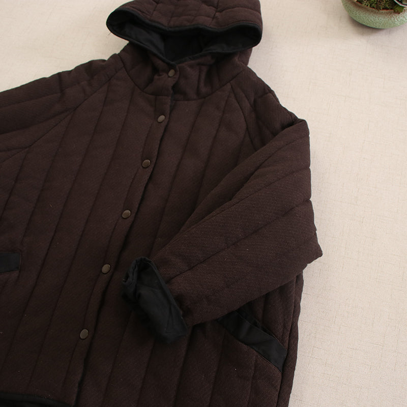 冬物売り切りSALE◇2色展開◇たっぷり中綿でばっちり防寒ラグラン パーカーブルゾン◇