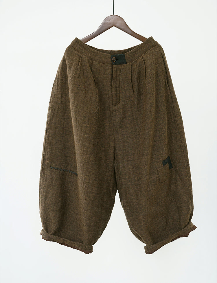 2色展開◇秋冬 9部丈 バルーンワイドパンツ◇