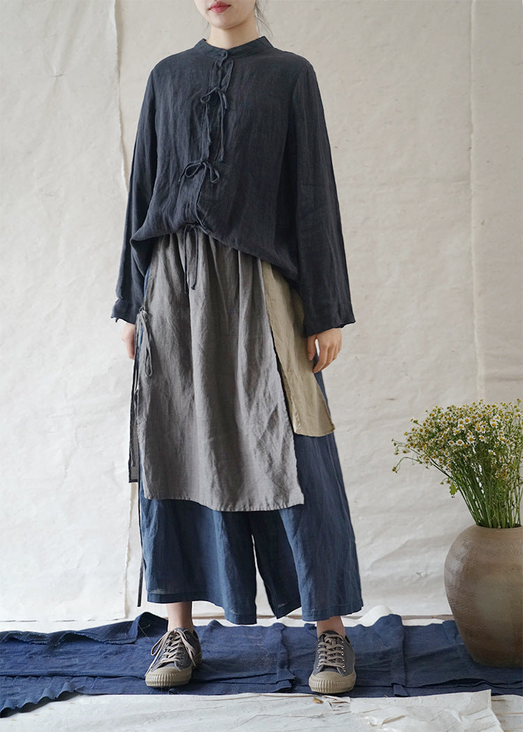 ☆ラミー 前掛けレイヤーデザインワイドパンツ☆