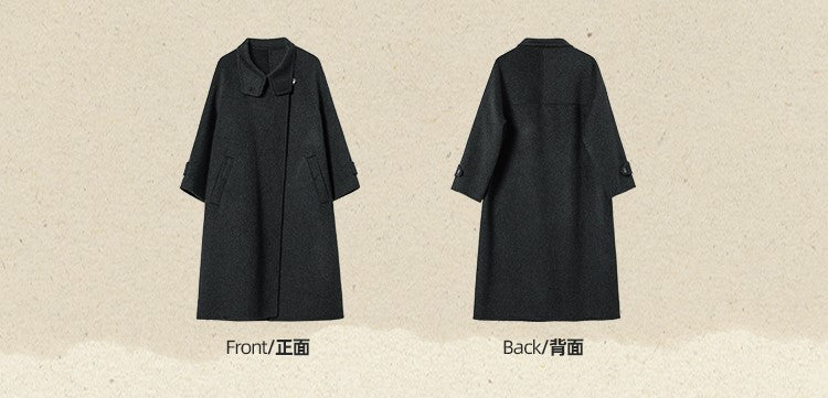 2色展開△ウール×アルパカ ラグラン ゆったりコート△