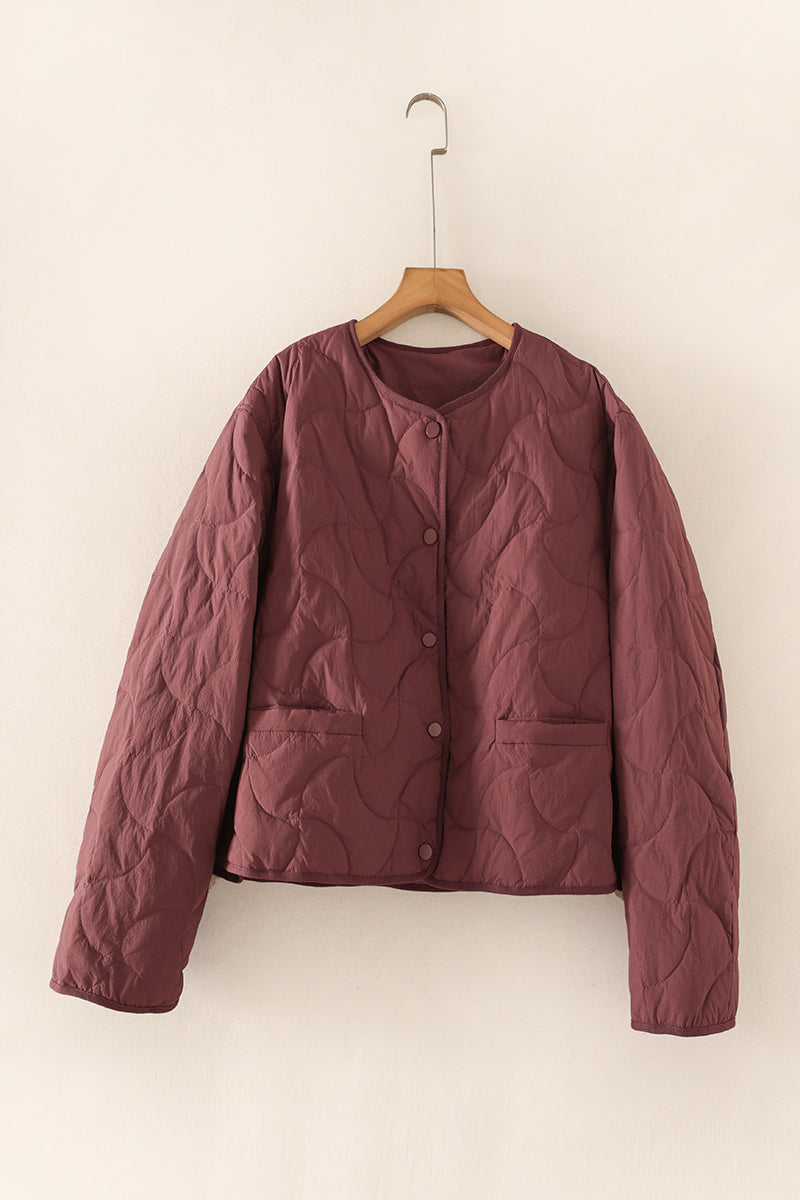 昨シーズン物売り切りセール◇3色展開◇ホワイトダックダウン使用◇ノーカラー ダウンコート◇