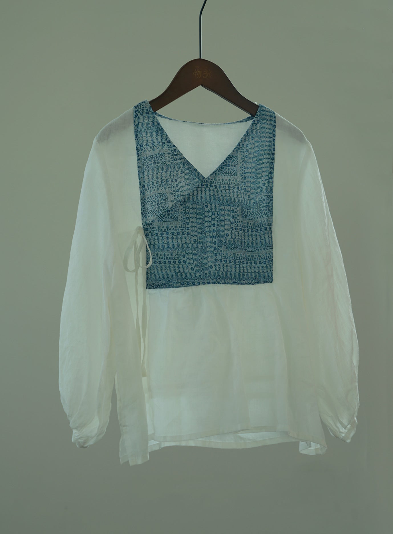 幾何学柄プリントは美しい◇ラミー ラップ プルオーバーシャツ◇