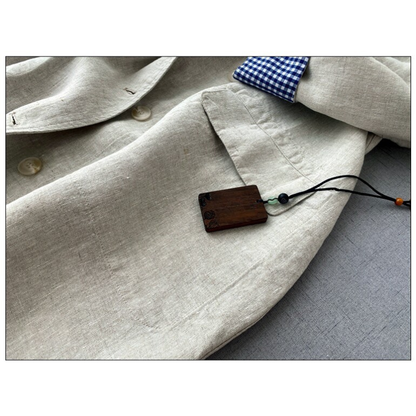 2色展開◇リネン100％  ワークコート◇