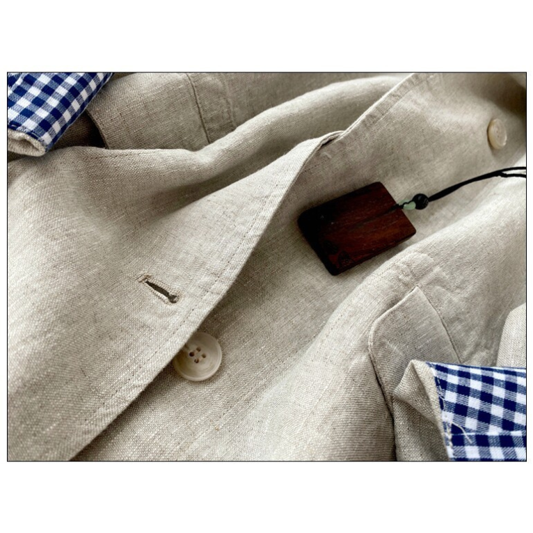 2色展開◇リネン100％  ワークコート◇