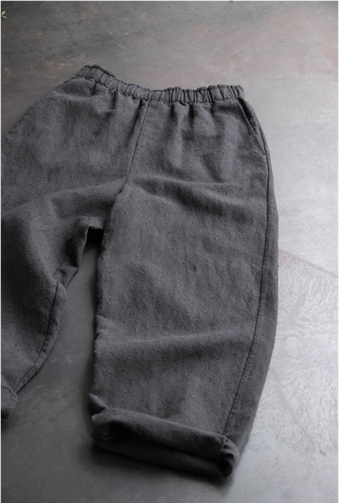 ◇リネンコットンネップ  イージーテーパードパンツ◇ M/Lサイズ