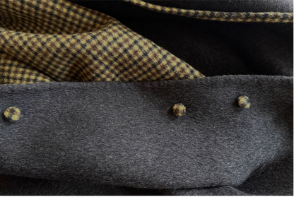 △ダブルフェイスウール×キャメルで暖か ドロップショルダーゆったり  ノーカラーコート△