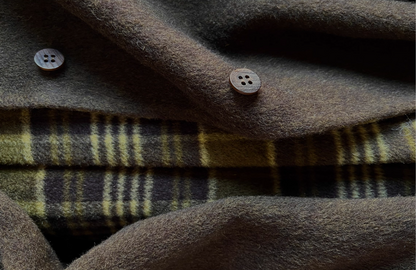 ２色展開◇ダブルフェイスウール×ヤク×シルクで暖かドロップショルダーゆったり フーディーコート◇