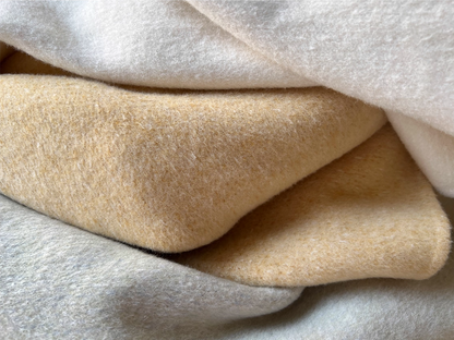 3色展開◇ダブルフェイス ウール×キャメルウールで暖かドロップショルダーゆったりコート◇バッグ付き