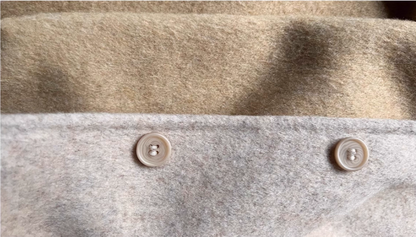 ◇ダブルフェイス メリノウールで暖かドロップショルダーゆったり フーディーコート◇