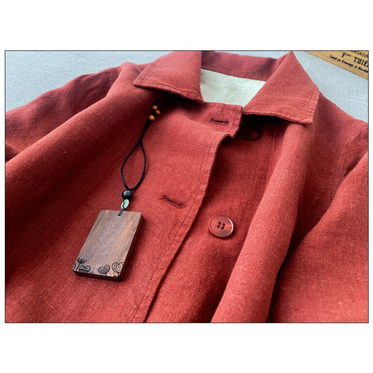 2色展開◇リネン100％  ワークコート◇