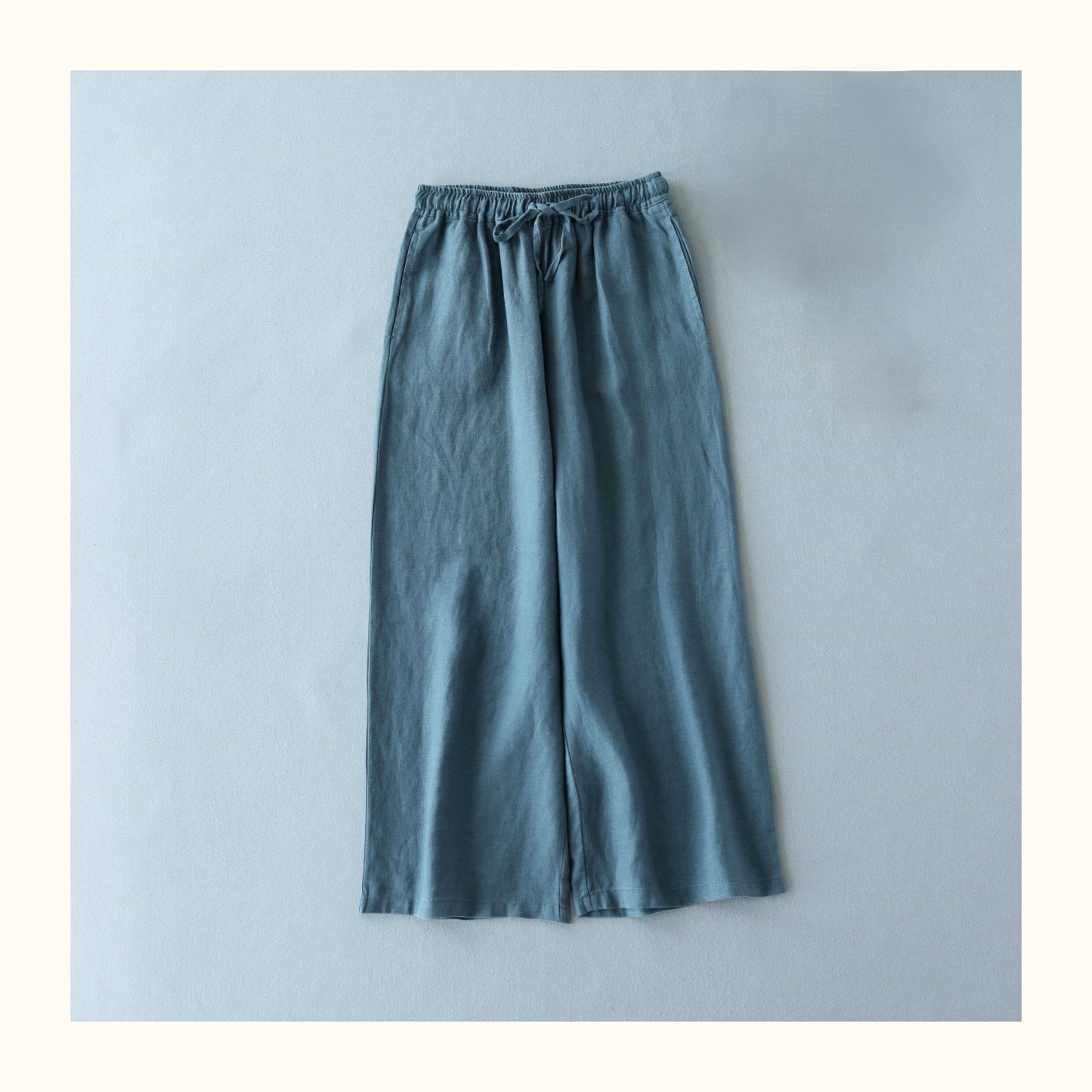 ◇5色展開◇フルレングス リネン  ワイド イージーパンツ◇