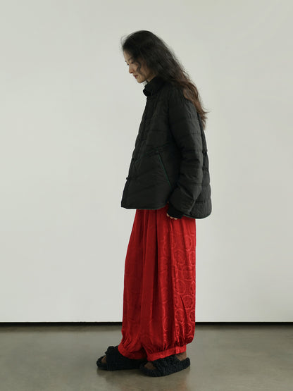 ２色展開◇軽量  暖か コットン スタンドカラー 中綿ジャケット◇