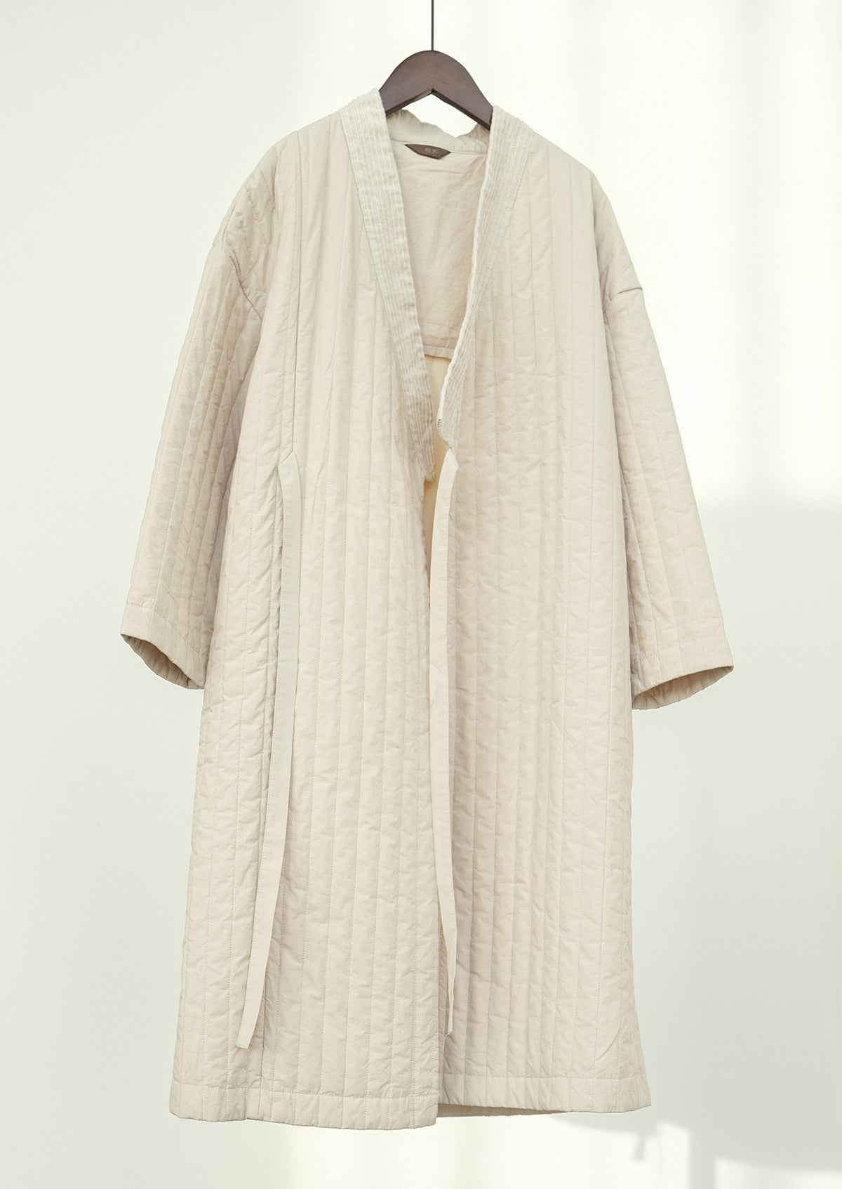 ◇コットン中綿  ドロップショルダー ロングコート◇