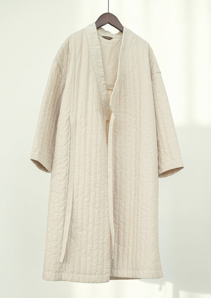 ◇コットン中綿  ドロップショルダー ロングコート◇