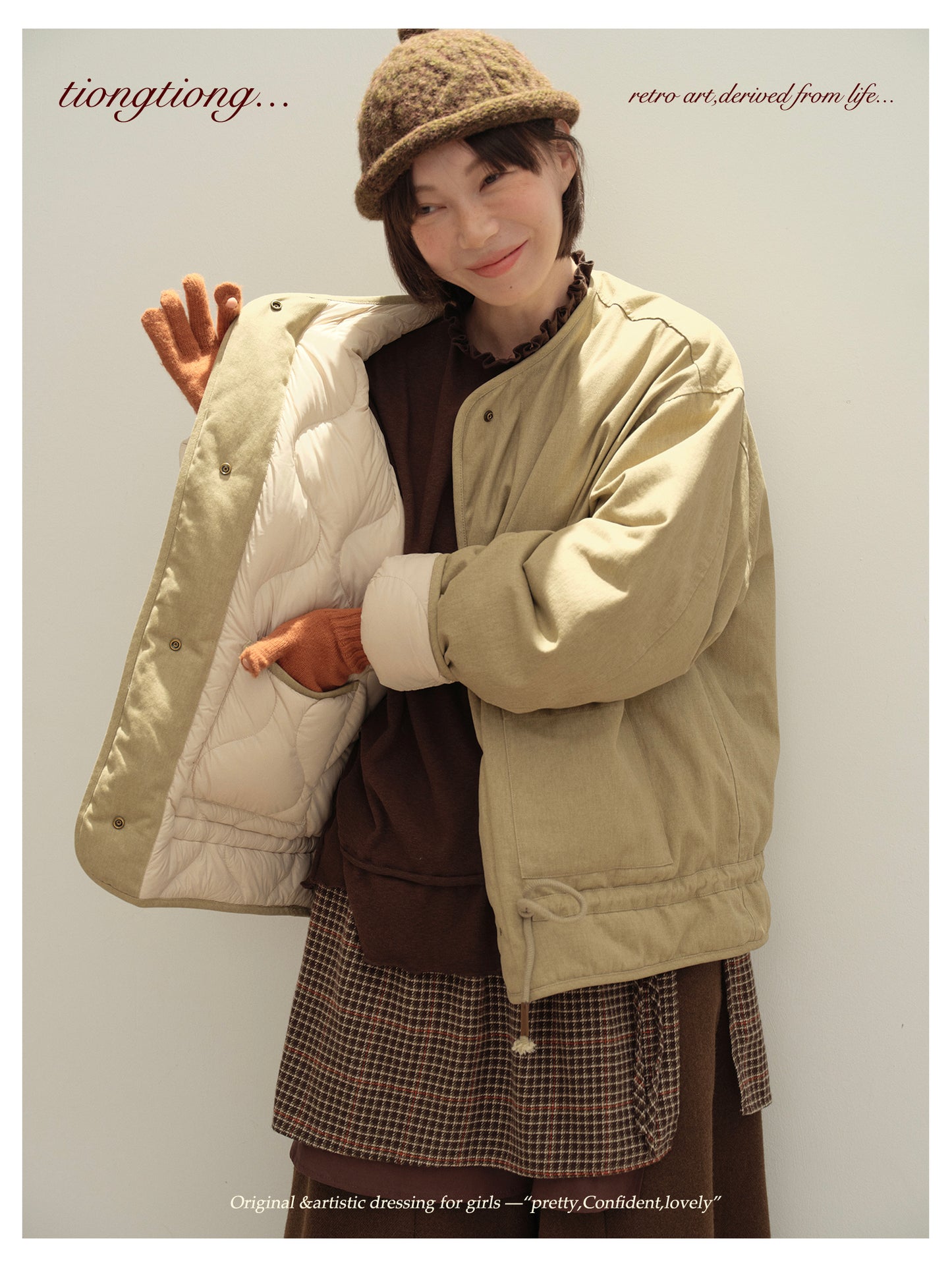 ✩ばっちり防寒✩ゆったり リバーシブル コットン ダウンジャケット✩