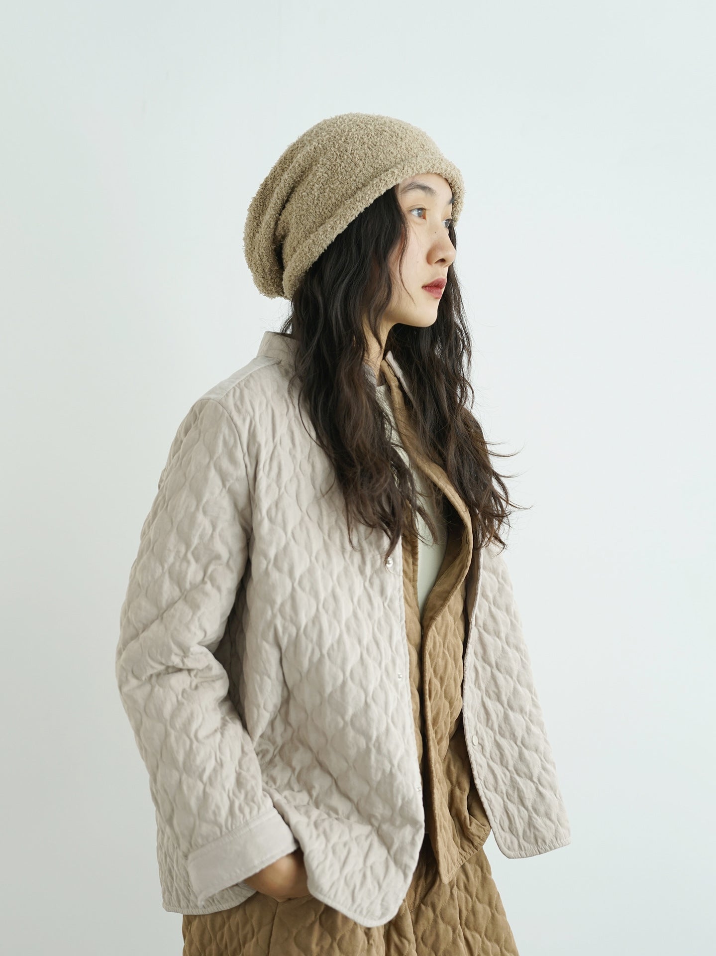 6色展開◇中綿バンドカラーシャツ◇