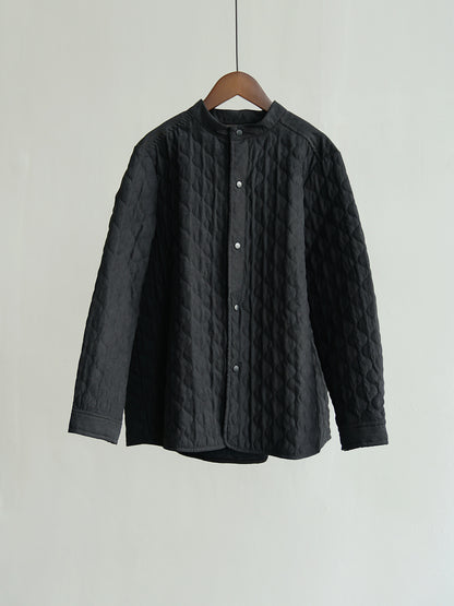 6色展開△中綿バンドカラーシャツ△