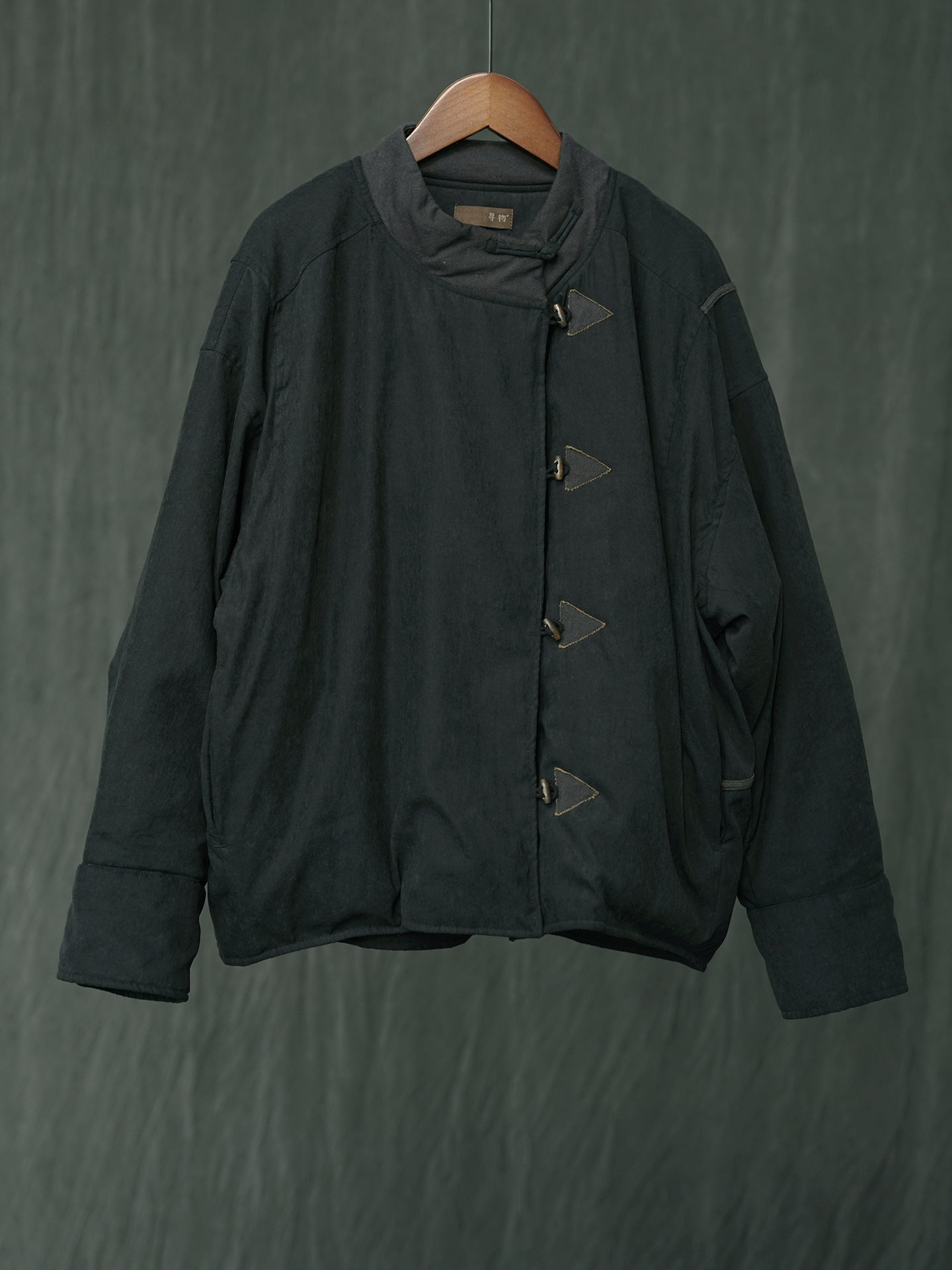 ２色展開◇軽量  暖か ドロップショルダー スタンドカラー 中綿ジャケット◇