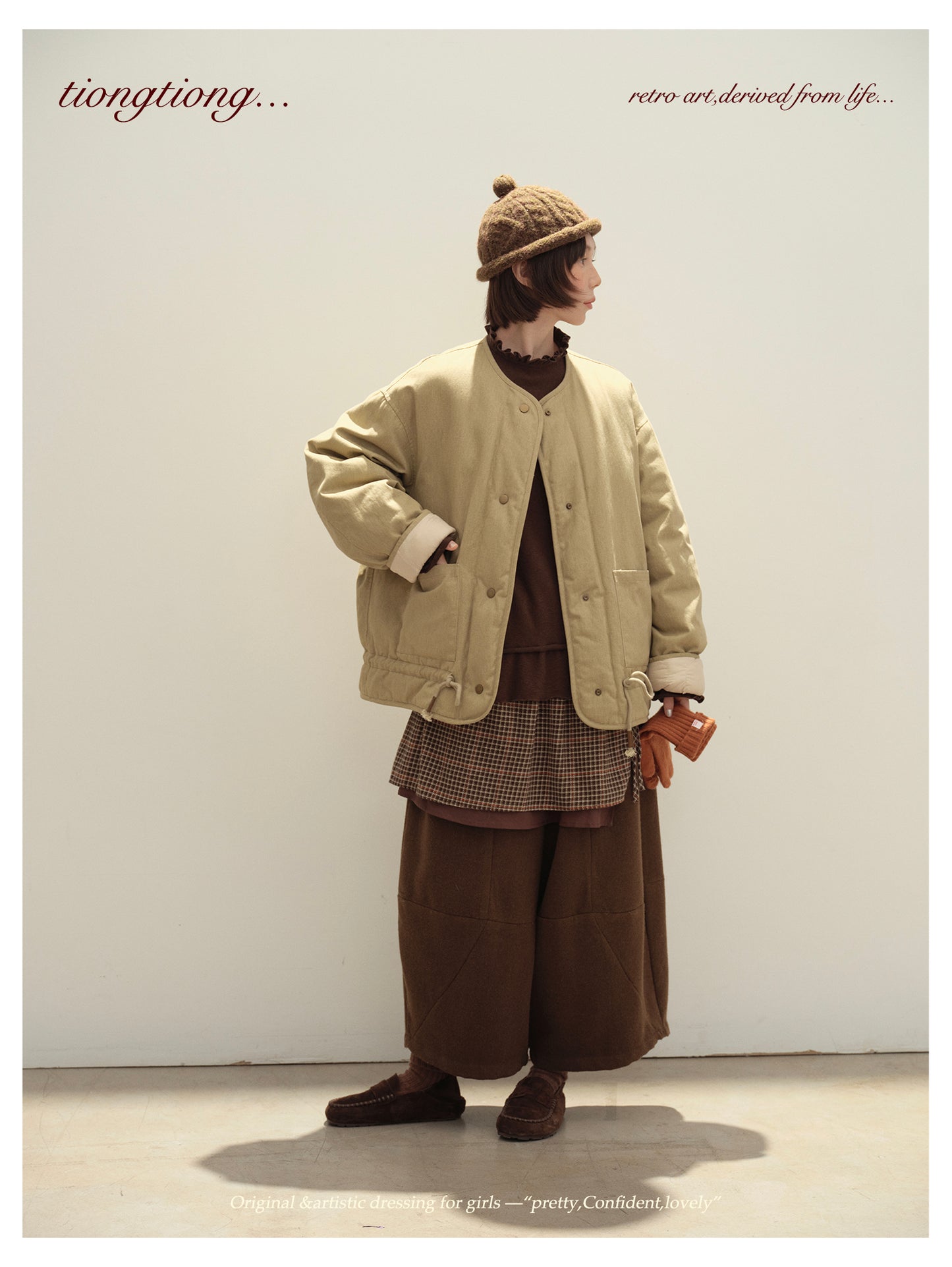 ✩ばっちり防寒✩ゆったり リバーシブル コットン ダウンジャケット✩