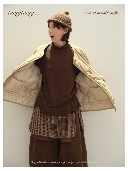 ✩ばっちり防寒✩ゆったり リバーシブル コットン ダウンジャケット✩