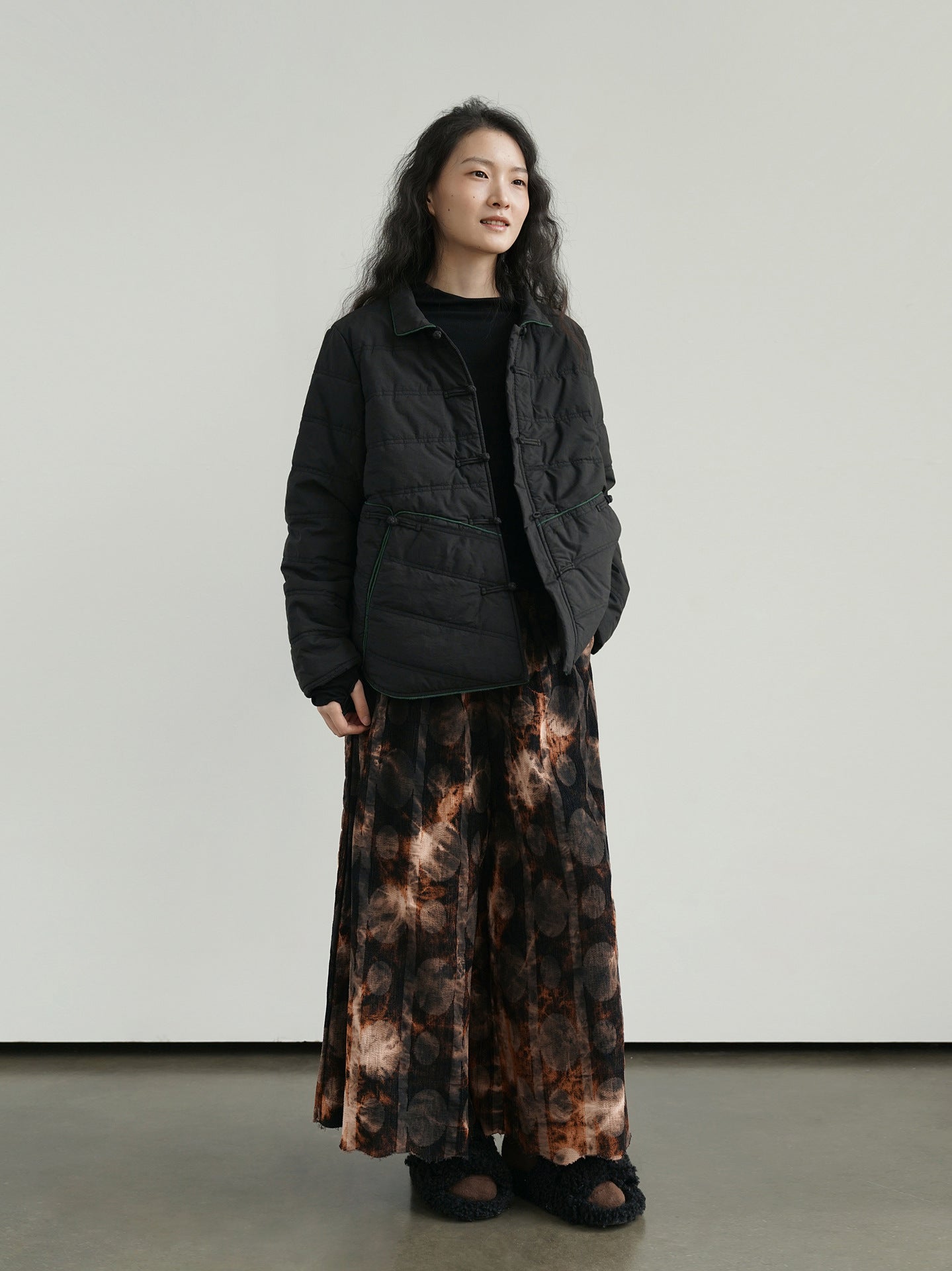 ２色展開◇軽量  暖か コットン スタンドカラー 中綿ジャケット◇