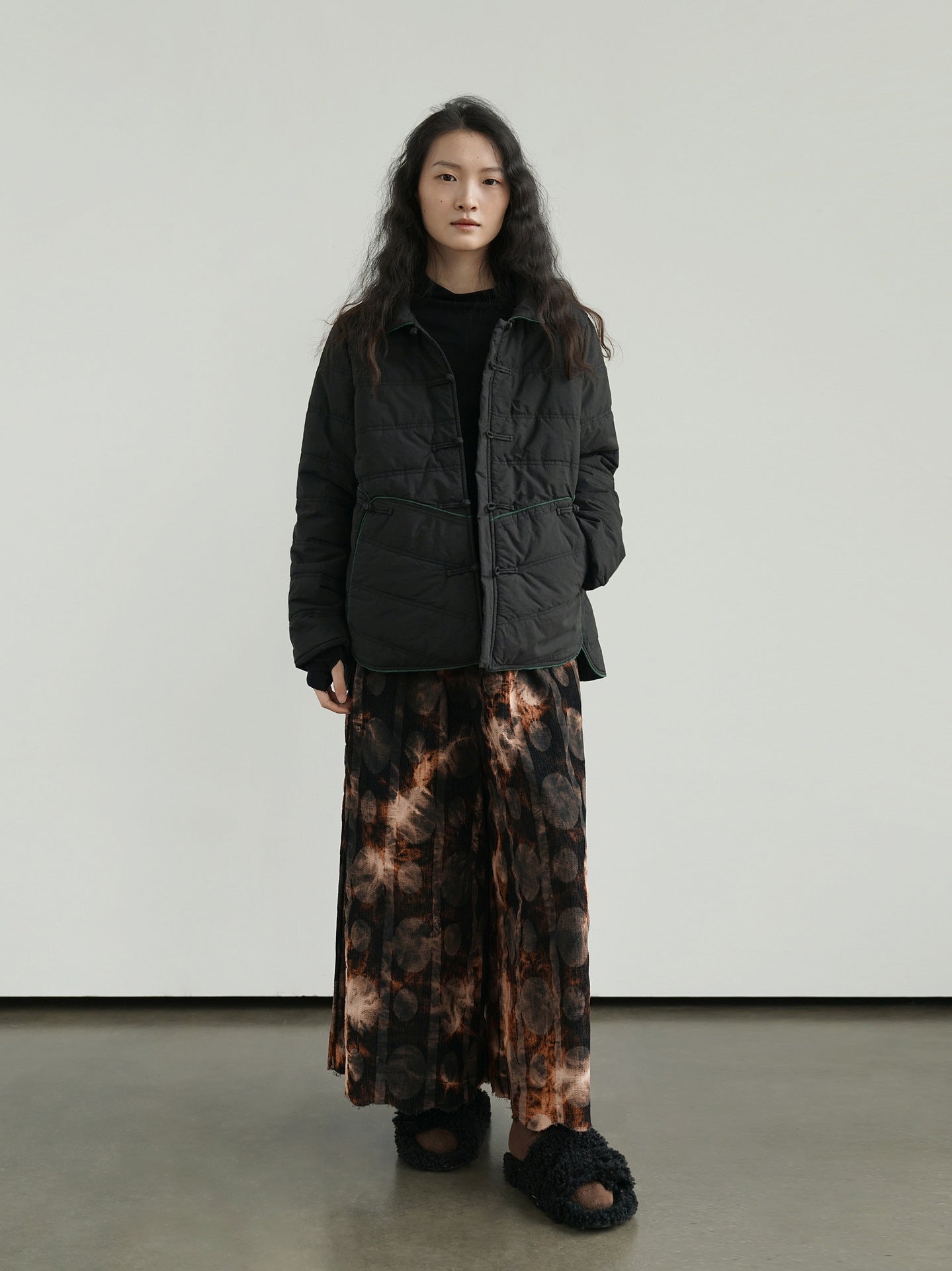 ２色展開◇軽量  暖か コットン スタンドカラー 中綿ジャケット◇