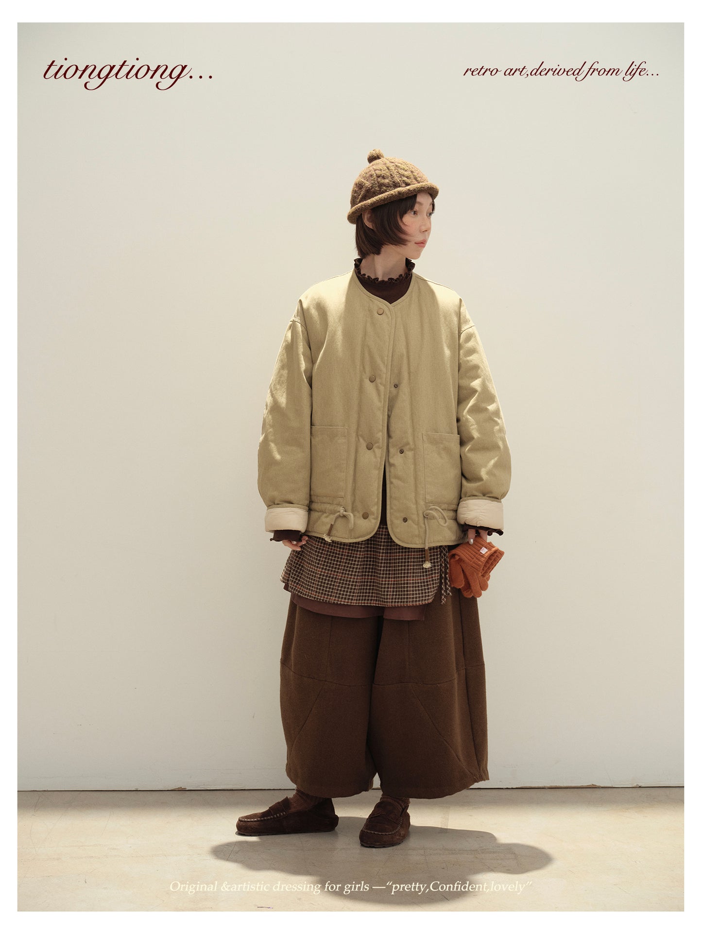 ✩ばっちり防寒✩ゆったり リバーシブル コットン ダウンジャケット✩