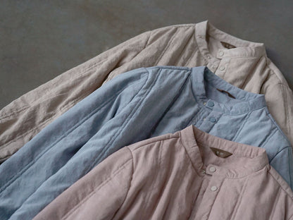 6色展開✩中綿バンドカラーシャツ✩