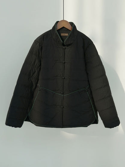 ２色展開◇軽量  暖か コットン スタンドカラー 中綿ジャケット◇