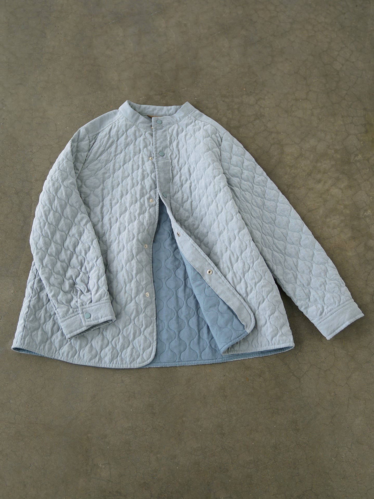 6色展開◇中綿バンドカラーシャツ◇