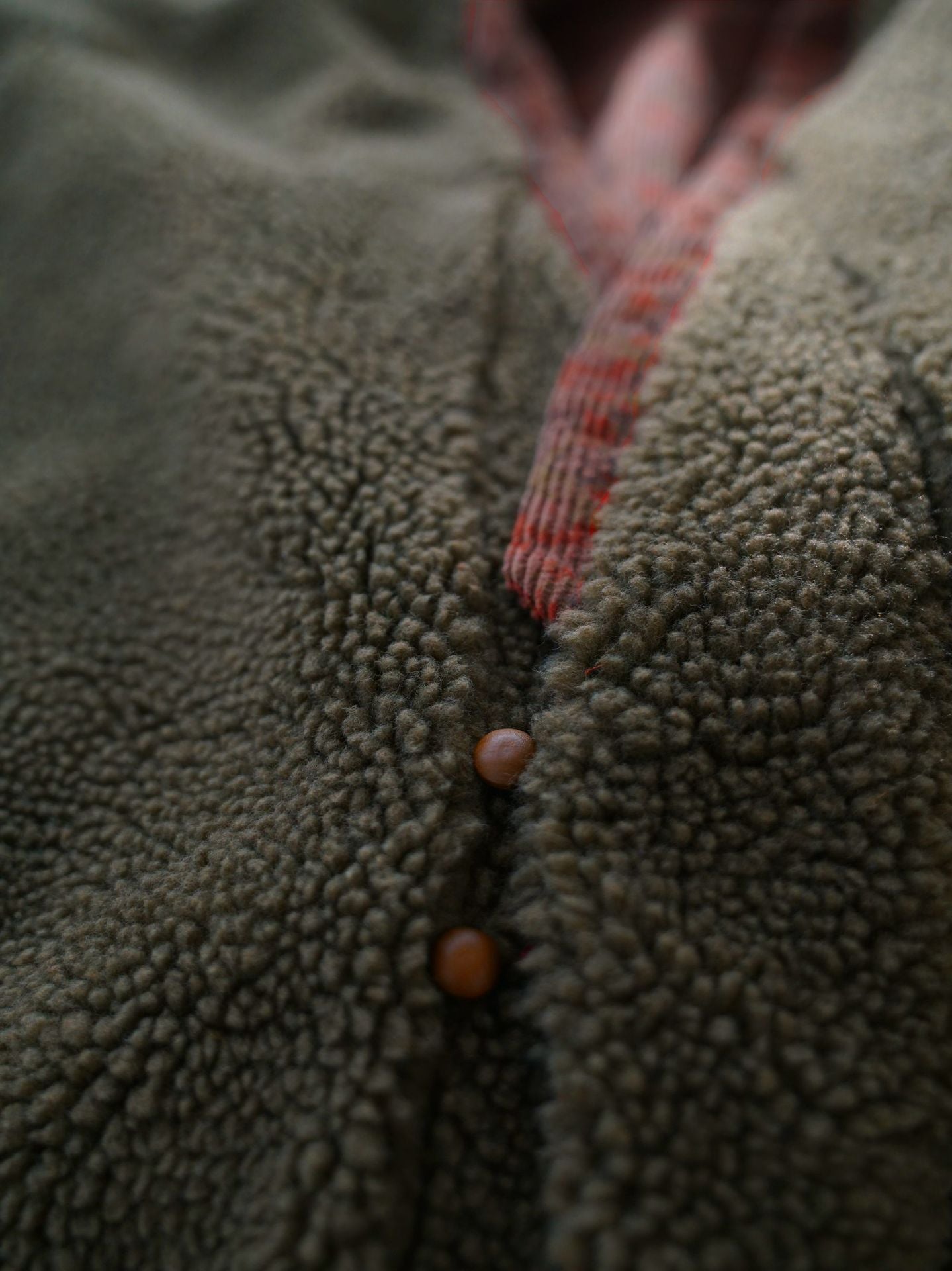 小ぶりなフラワープリントが可愛い◇コーデュロイ ボア裏地 オリエンタル ドロップショルダージャケット◇