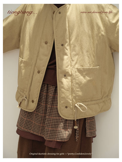 ✩ばっちり防寒✩ゆったり リバーシブル コットン ダウンジャケット✩