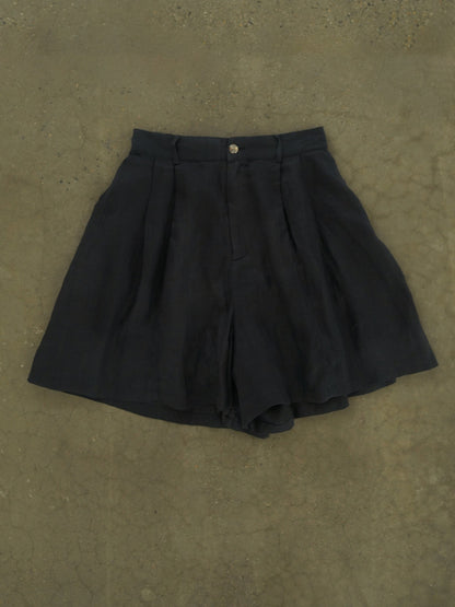 ◇4色展開◇100％ラミー   2タック イージーショートパンツ◇ 裏地付き