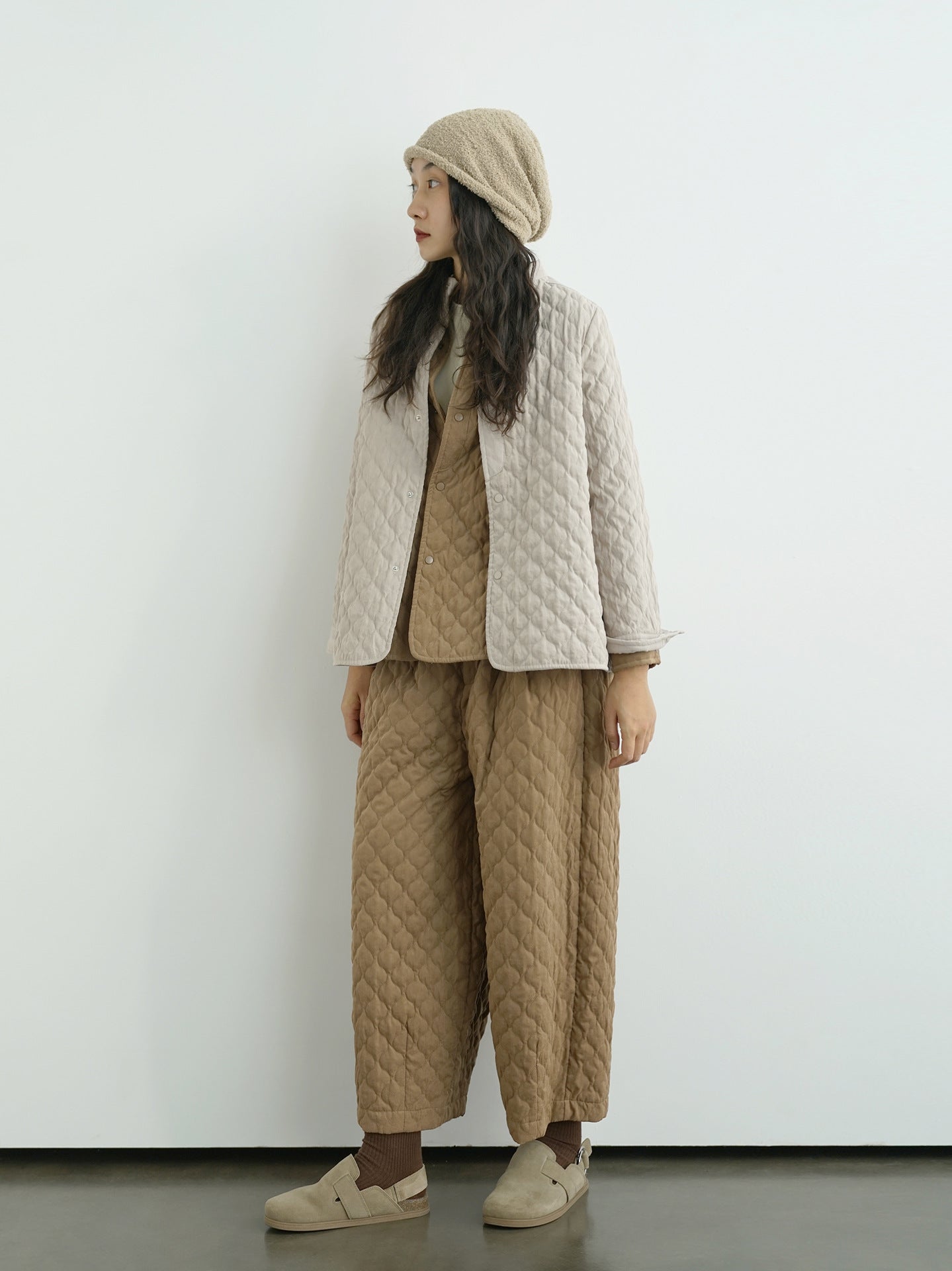 6色展開◇中綿バンドカラーシャツ◇