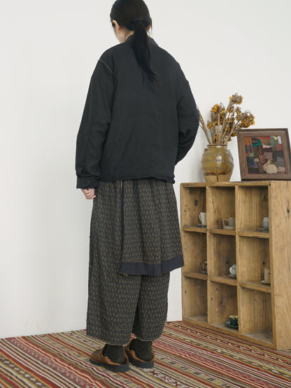 ２色展開◇軽量  暖か ドロップショルダー スタンドカラー 中綿ジャケット◇