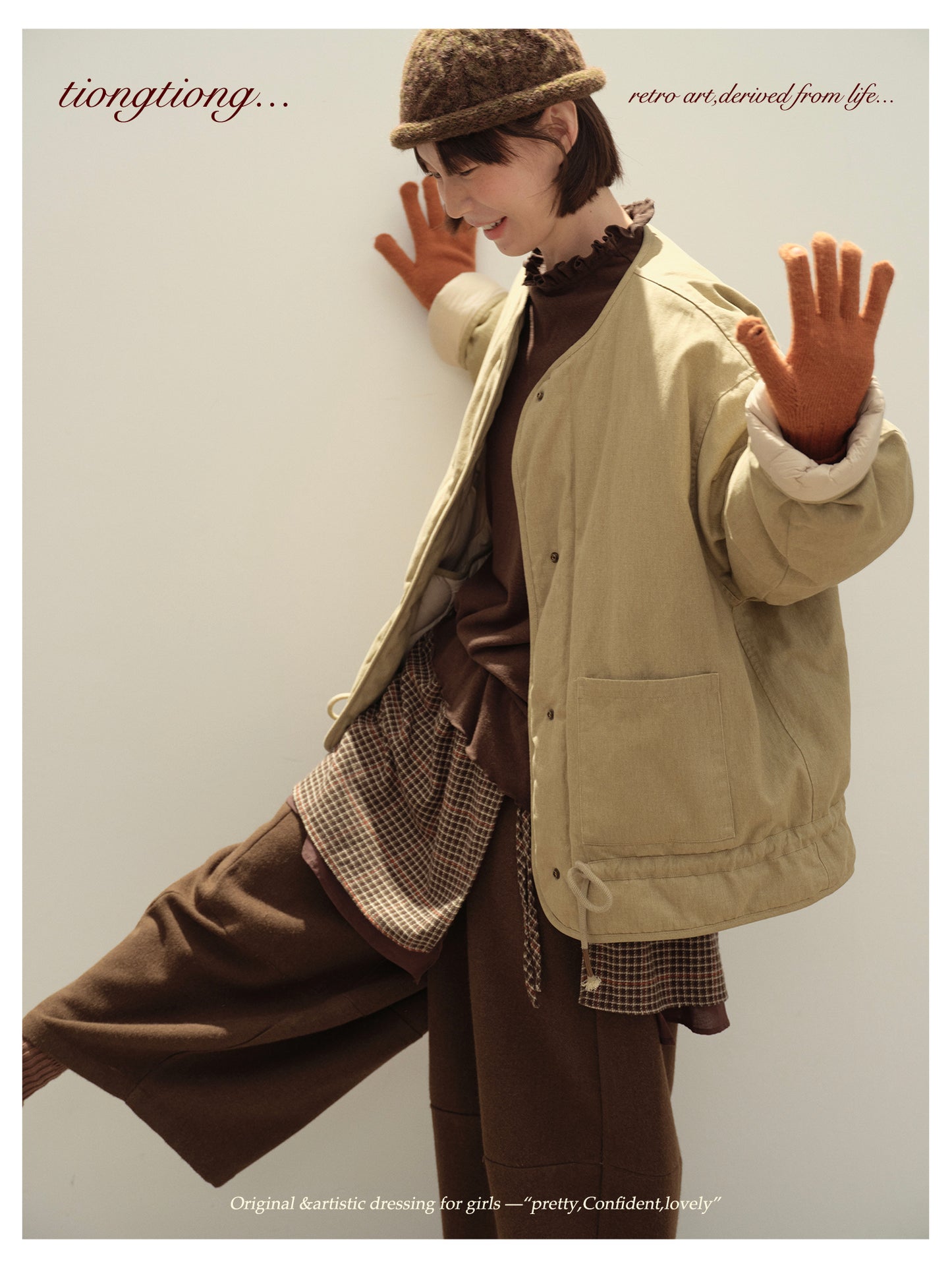 ✩ばっちり防寒✩ゆったり リバーシブル コットン ダウンジャケット✩