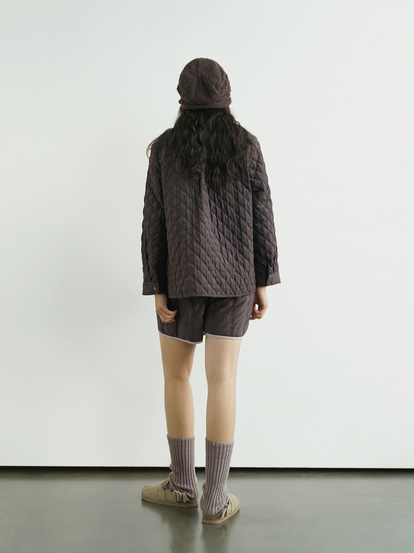 6色展開△中綿バンドカラーシャツ△