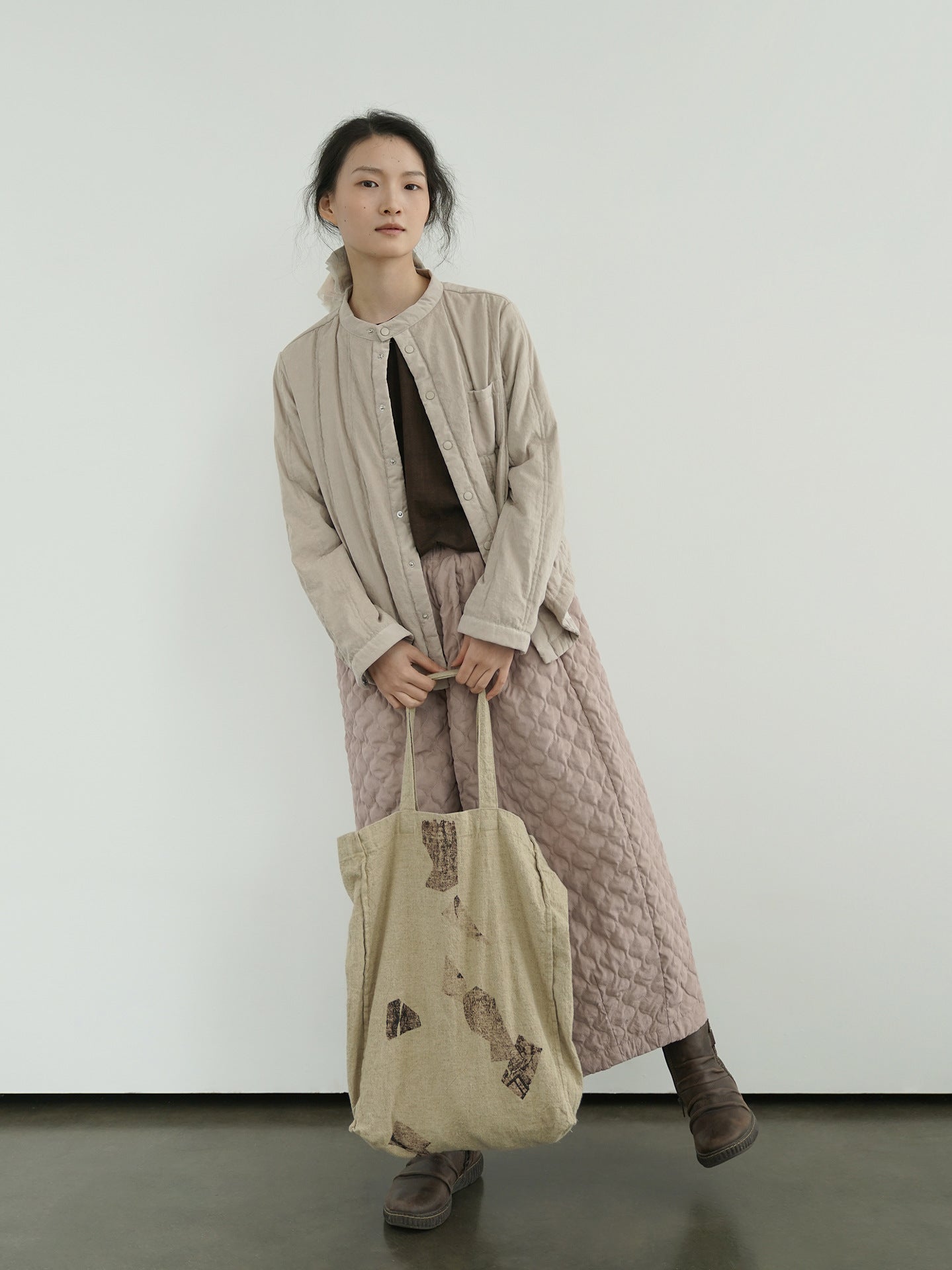 6色展開✩中綿バンドカラーシャツ✩