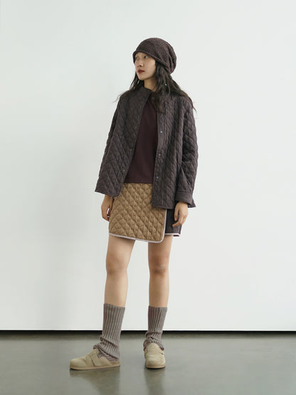 6色展開△中綿バンドカラーシャツ△