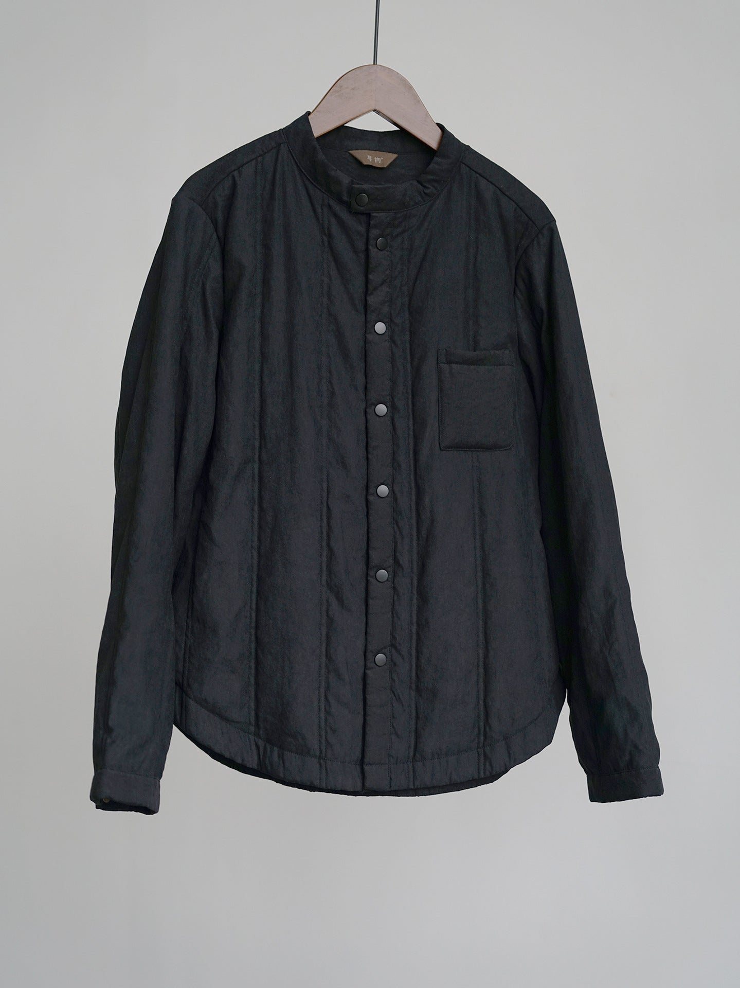 6色展開★中綿バンドカラーシャツ★