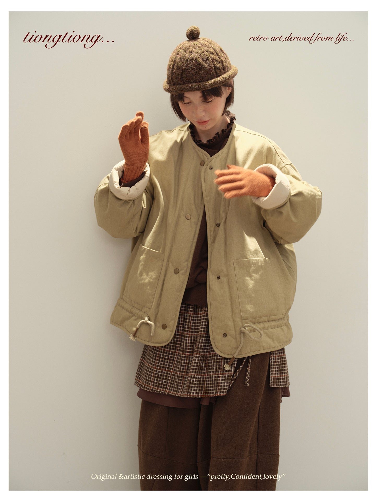 ✩ばっちり防寒✩ゆったり リバーシブル コットン ダウンジャケット✩