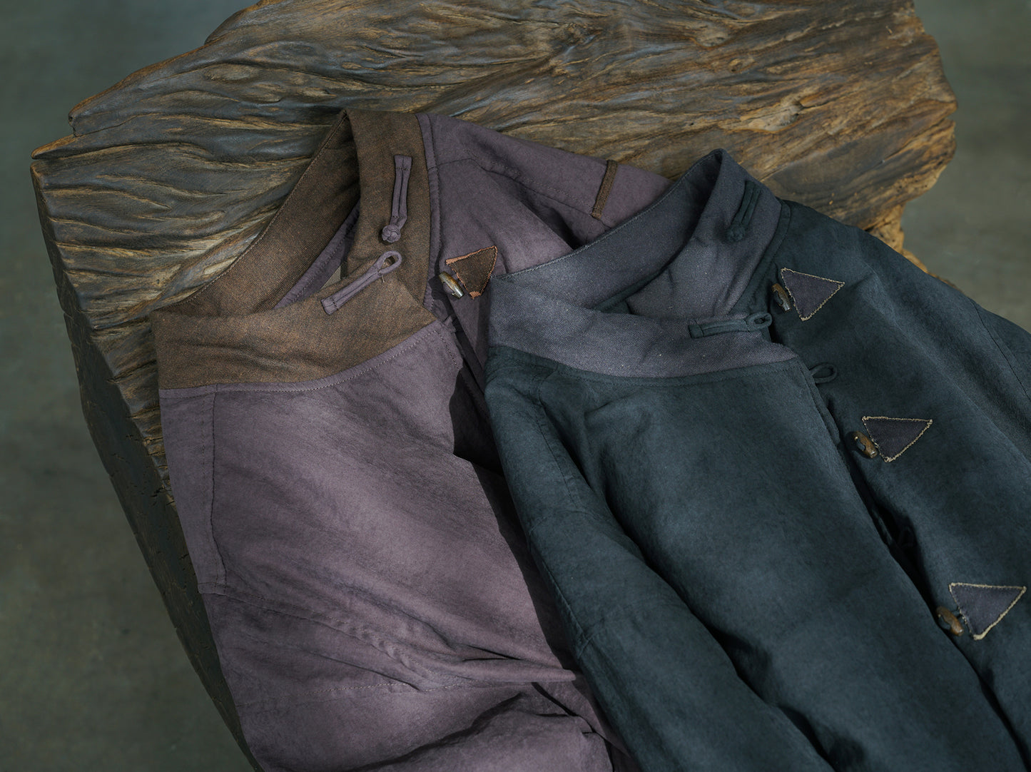 ２色展開◇軽量  暖か ドロップショルダー スタンドカラー 中綿ジャケット◇