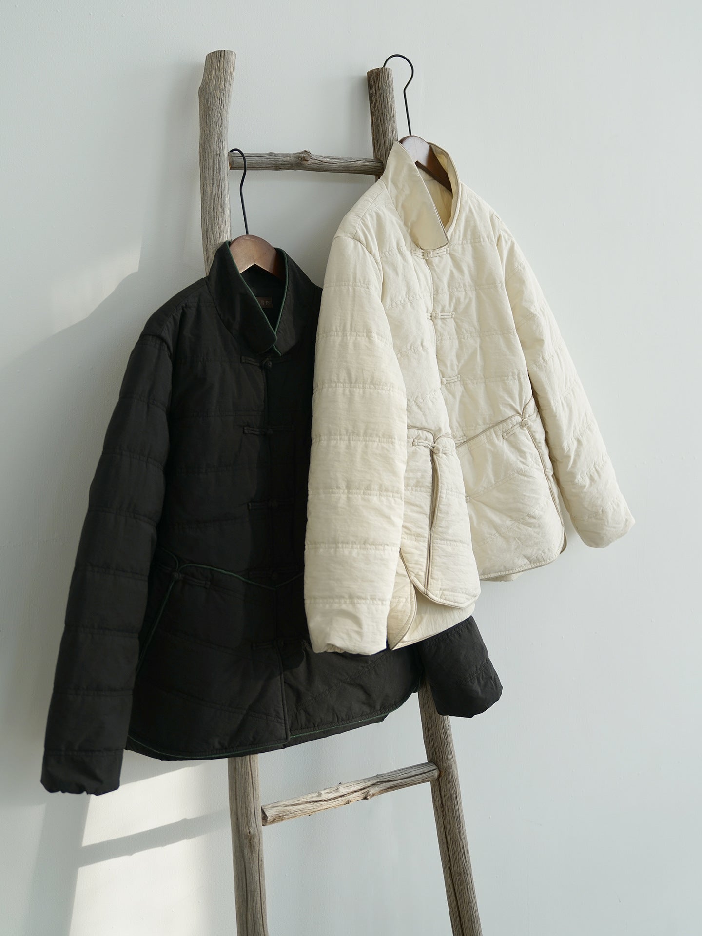 ２色展開◇軽量  暖か コットン スタンドカラー 中綿ジャケット◇