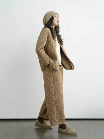 6色展開△中綿バンドカラーシャツ△