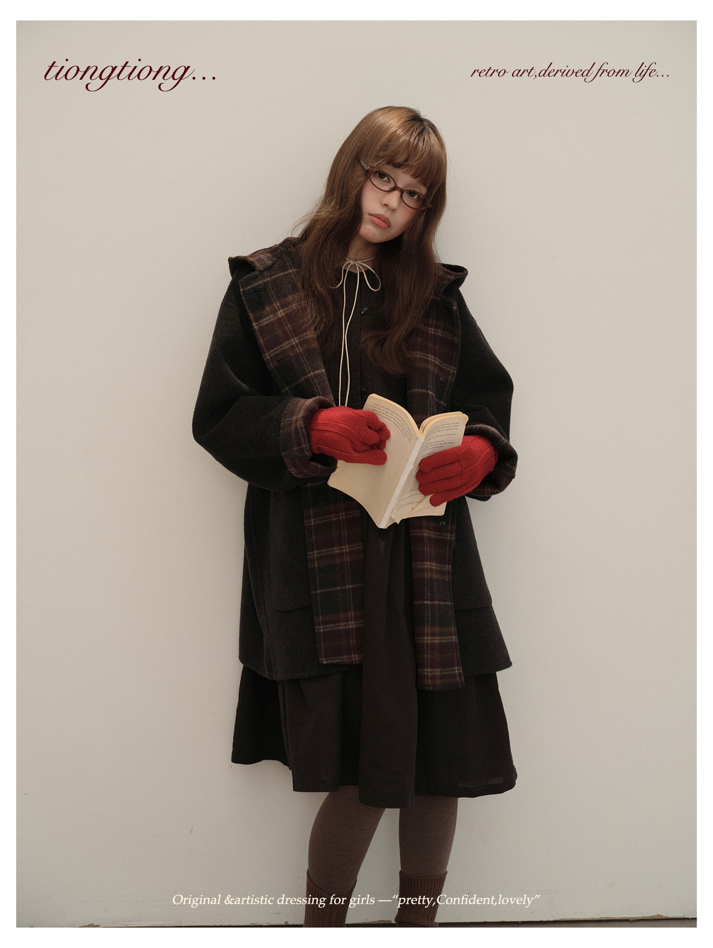 3色展開◇ダブルフェイス カシミア×メリノウールで暖かドロップショルダーゆったり フーディーコート◇