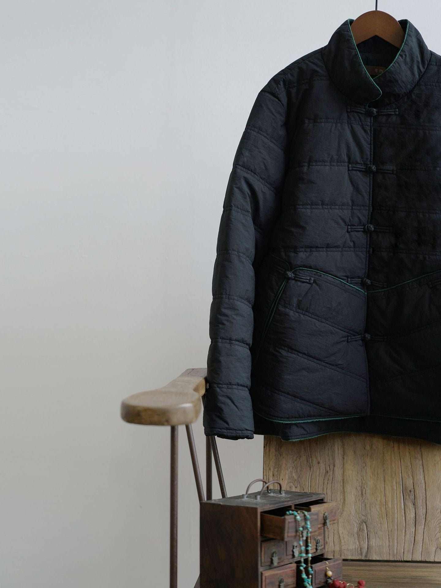 ２色展開◇軽量  暖か コットン スタンドカラー 中綿ジャケット◇